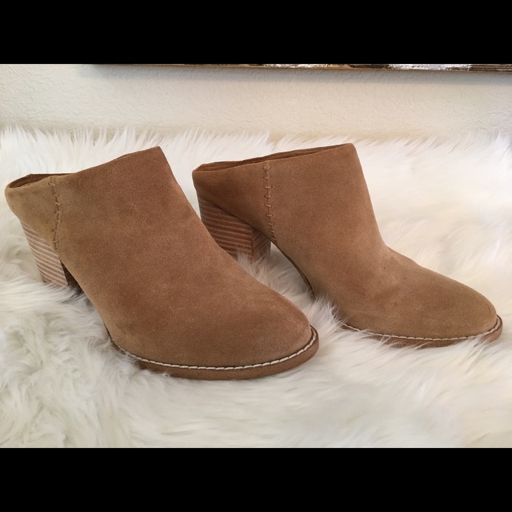 Splendid Debrah Suede Block Heel Mule, 8M.